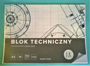 Blok techniczny A3 INTERDRUK