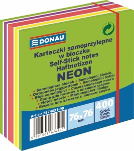 Notes kostka samop.76x76 DONAU ZIELONA (400kart)