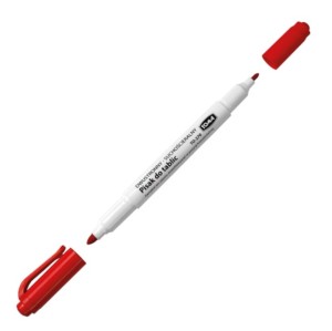 Marker tablicowy TO-270 DWUSTR CZERWONY