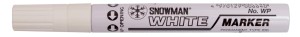 Marker olej.SNOWMEN GRUBY BIAŁY