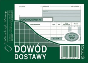 Dowód dostawy A6 wielokopia (315-5)