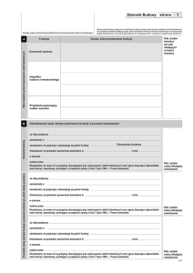 Dziennik budowy A4 (603-2z) 60 kartek