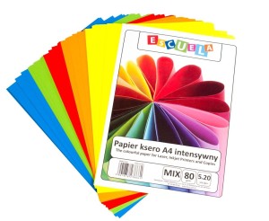 Papier ksero A4 kol mix (100szt) INTENS ESCUELA