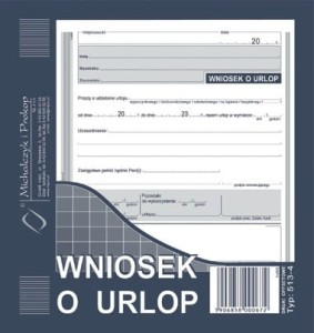 Wniosek o urlop 2/3A5 (513-4)