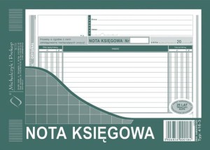 Nota księgowa A5 samokopiująca (416-3)