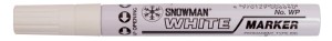Marker olej.SNOWMEN GRUBY BIAŁY