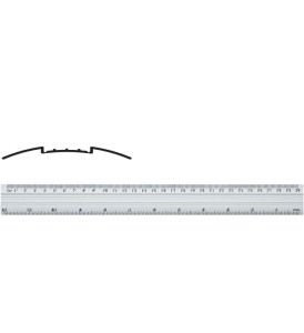 Linijka 30cm aluminiowa GR-112-30 (130-1322)