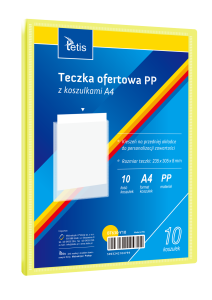 Teczka ofert.A4 10 kosz.ŻÓŁTA (BT630-Y10) TETIS