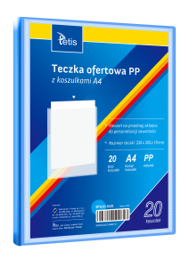 Teczka ofert.A4 20 kosz.NIEB (BT630-N20) TETIS