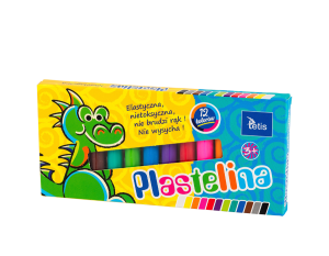 Plastelina 12 kolorów 15g TETIS (KP001-D)