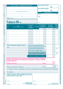 Faktura VAT RR A5 (185-3N)