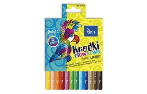 Kredki TETISKI OKRĄGŁE JUMBO 12-kol (KO002-JB)