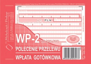 Polecenie przelewu A6 2-odcinkowe (449-5M)