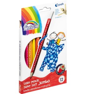 Kredki ołów.trójk.FIORELLO JUMBO 12-kol.