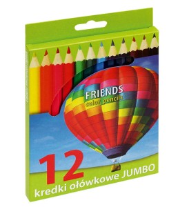 Kredki ołówkowe 12 kol. JUMBO KOLOR (170-1370)