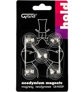 Magnesy neodymowe 12mm GR-N512P (5szt) (130-1965)