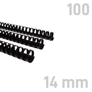 Grzbiet 14mm do bind.CZARNY (100szt)