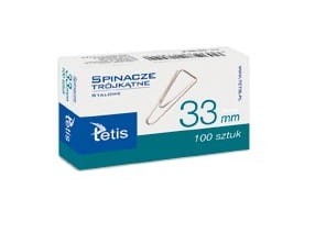 Spinacz biurowy trójkątny 33mm TETIS GS180-C