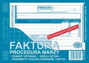 Faktura procedura marży A5 (195-3E)