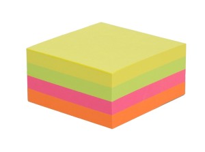 Notes kostka samoprzylepna 75x75 NEON TRES