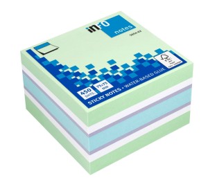 Notes kostka samoprz.75x75 MIĘTA INFO
