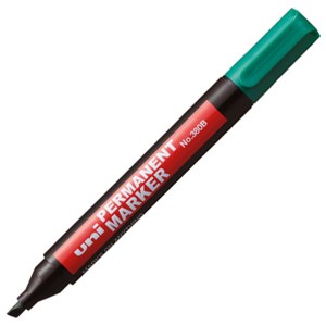 Marker ścięty No.380B UNI ZIELONY