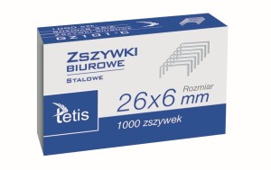 Zszywki 26/6 TETIS GZ101-C
